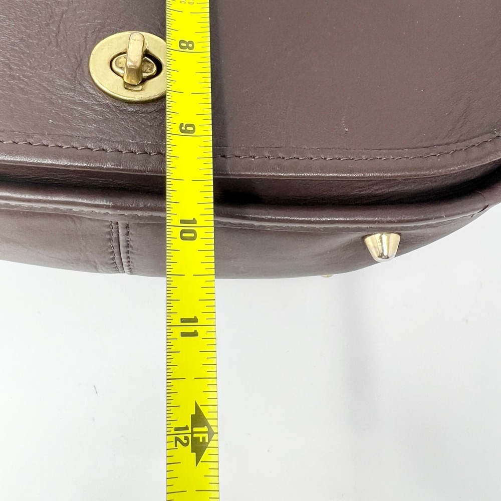 Coach Stewardess Bag Crossbody 9525 Dark Brown Leather Made In USA Vintage - Picture 5 of 13
